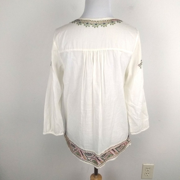 Anthropologie Velvet Pheasant Top | sz XS - Picture 3 of 5